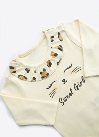 Organik Leopar 3'lü Takım Natural