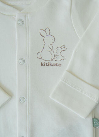 Organik New Basic Pijama Takımı Ekru