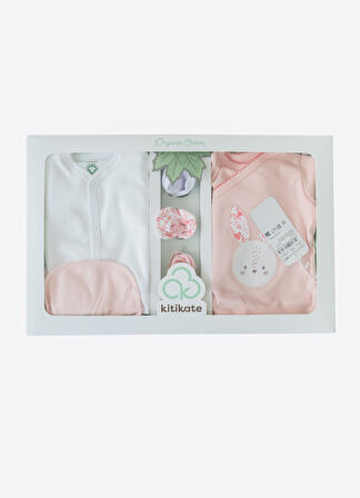Organik Kiki 10'lu Zıbın Set Pembe