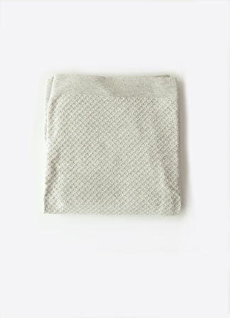 Organik Triko Pike Battaniye Gri