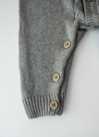 Puka Triko Tulum Koyu Gri Melanj