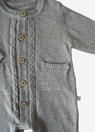 Puka Triko Tulum Koyu Gri Melanj