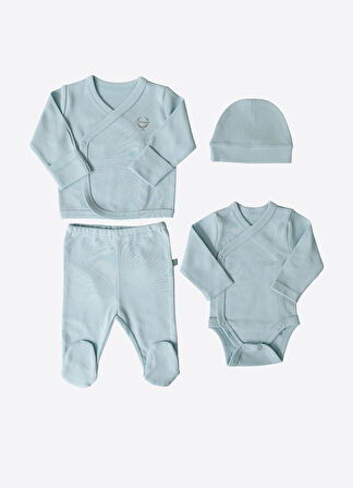 Organik New Basic Prematüre 4'lü Set Mavi