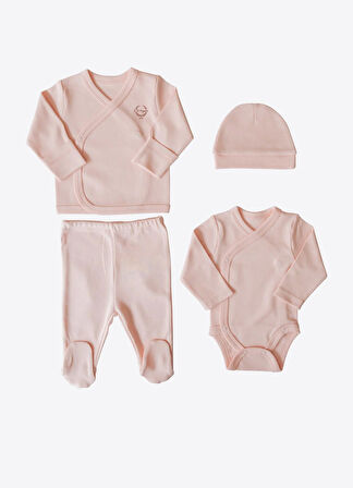 Organik New Basic Prematüre 4'lü Set Pembe