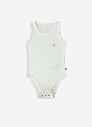 Organik New Basic Uzayan Atlet Body Bebek Boy Ekru