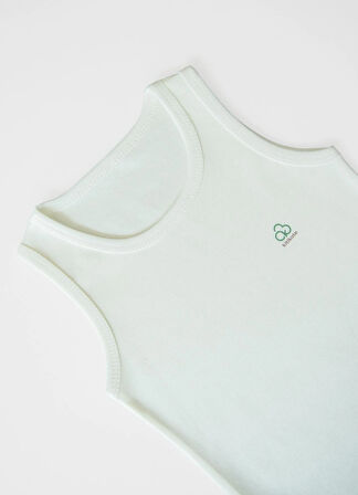 Organik New Basic Uzayan Atlet Body Bebek Boy Ekru