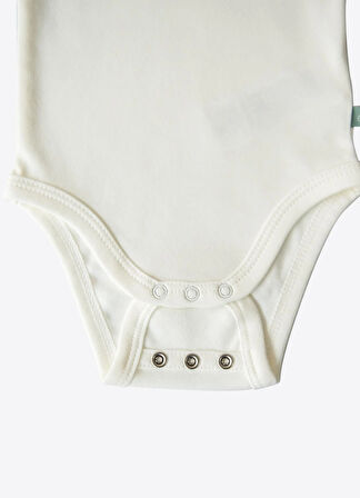 Organik New Basic Uzayan Atlet Body Bebek Boy Ekru