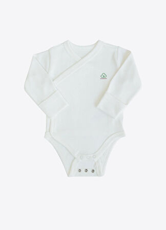 Organik New Basic Uzayan Kruvaze Uzun Kol Body Ekru