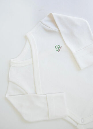 Organik New Basic Uzayan Kruvaze Uzun Kol Body Ekru