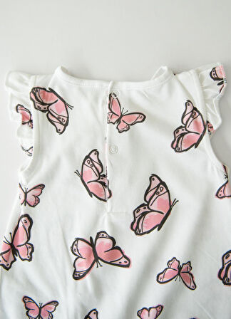 Organik Butterfly 3'lü Set Beyaz