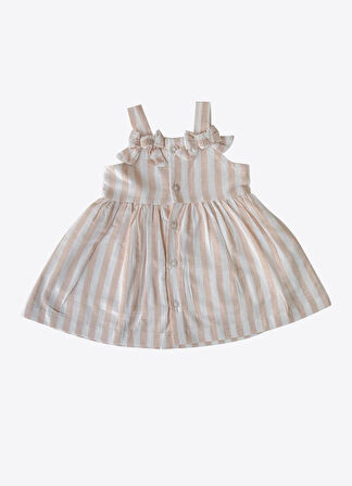 Organik Noami Elbise Bej