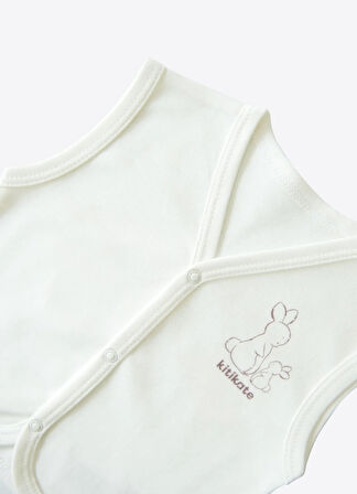 Organik New Basic Yelek Ekru