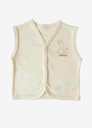 Organik New Basic Yelek Natural