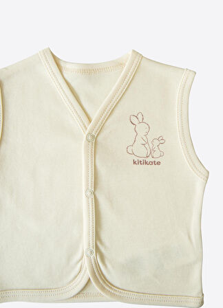 Organik New Basic Yelek Natural