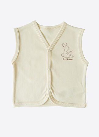 Organik New Basic Yelek Natural