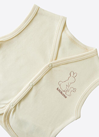 Organik New Basic Yelek Natural