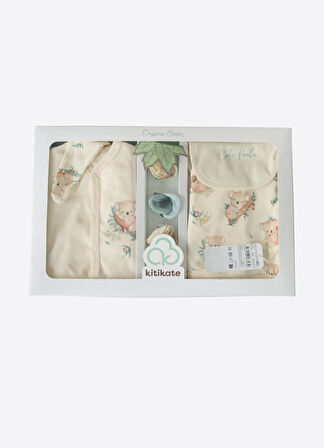 Organik Cute Koala 10'lu Zıbın Set Natural