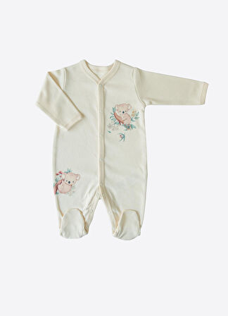 Organik Cute Koala 10'lu Zıbın Set Natural