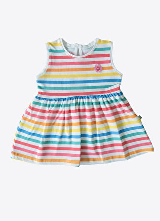 Organik Lina Elbise Çok Renkli