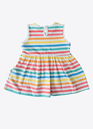 Organik Lina Elbise Çok Renkli