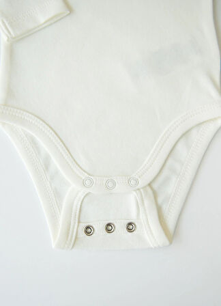 Organik New Basic Uzayan Uzun Kol Body Ekru