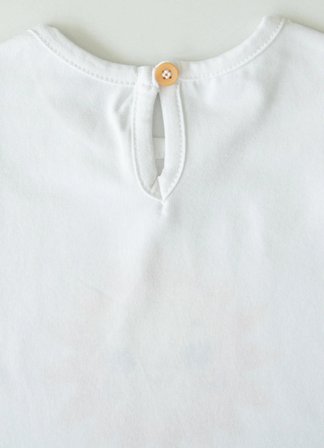 Organik Mellow 2'li T-Shirt Beyaz Pembe