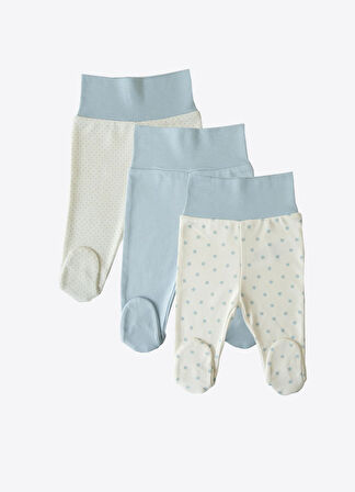 Organik New Dreams 3'lü Patikli Pantolon Mavi