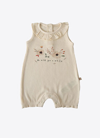 Organik For a While Şort Tulum Natural