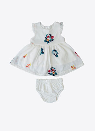 Organik Emily 2'li Takım Beyaz