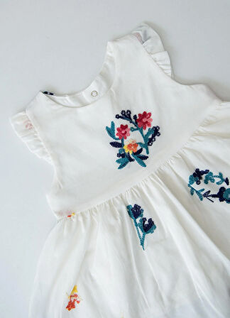 Organik Emily 2'li Takım Beyaz