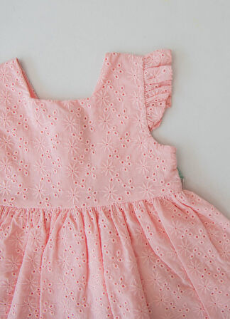 Organik Revy Elbise Pembe