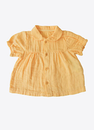 Organik Rita Müslin Topdonlu 2'li Takım Sarı