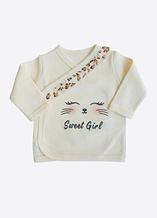 Organik Sweat Girl 5'li Hastane Çıkış Seti Natural