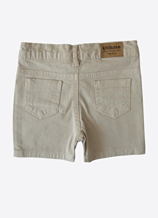 Organik Dean Şort Bej