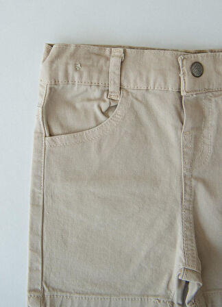 Organik Dean Şort Bej