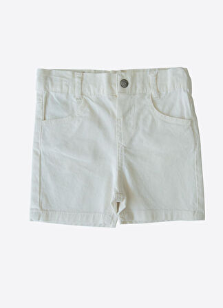 Organik Dean Şort Beyaz