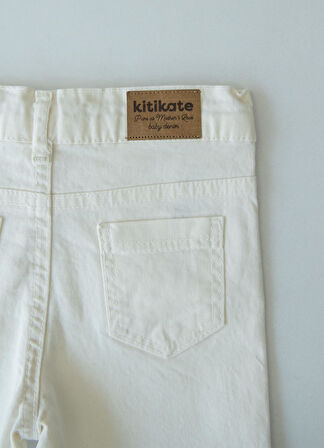 Organik Dean Şort Beyaz