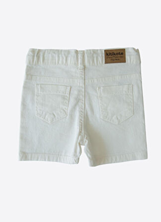 Organik Dean Şort Beyaz