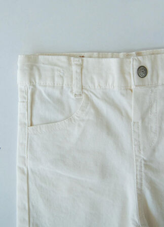 Organik Dean Şort Beyaz