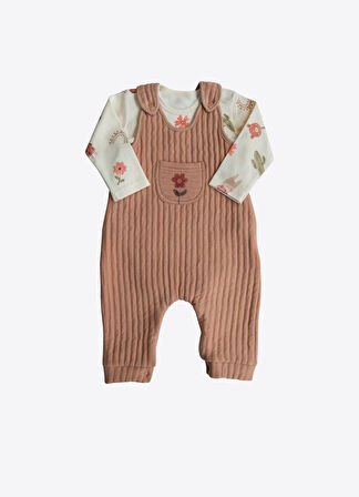 Sandy Salopet 2'li Takım Kahverengi