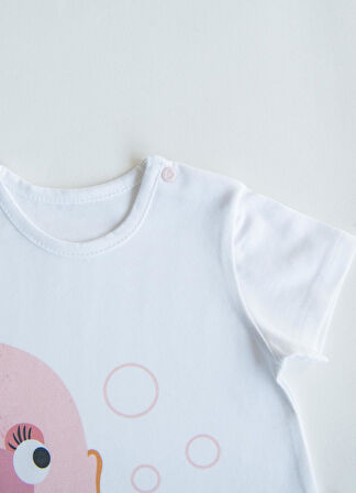 Organik Bloop Bloop 2'li Takım Pembe