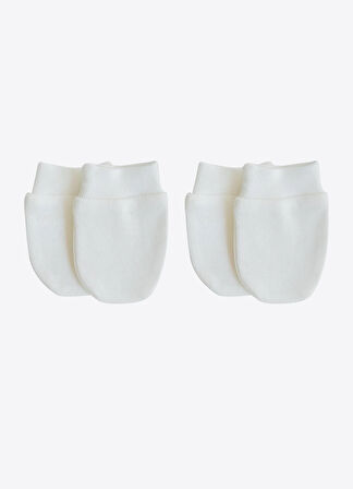 Organik New Basic 2'li Eldiven Ekru