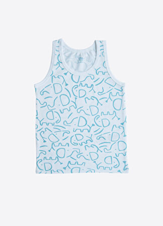 Organik Elephant 3'lü Atlet Mavi