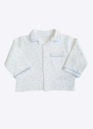 Organik Rory 2'li Pijama Takımı Mavi