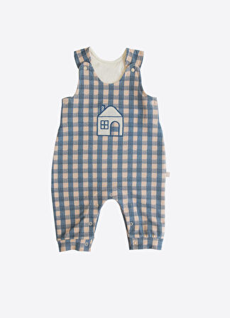 Organik Home Salopet 2'li Takım Mavi