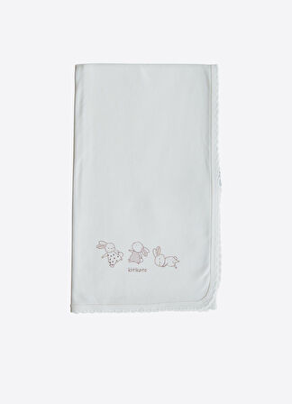 Organik New Basic Çift Kat Battaniye Ekru