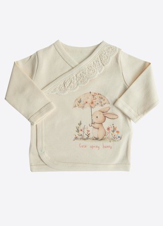 Organik Cute Bunny 5'li Hastane Çıkış Seti Natural