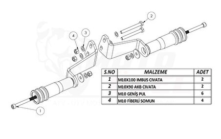 TVS Raider 125 Motor Koruma Takozu