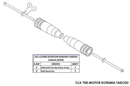 CF Moto CL-X 700 Sport Motor Koruma Takozu