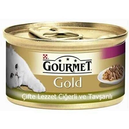 Gourmet Gold Ciğer Tavşanlı Kedi Maması 85 Gr